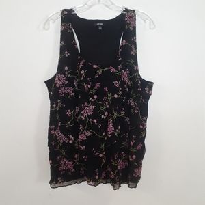 Lined racerback tank